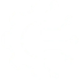 Line drawing of a gear and a circuit-board brain